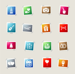 Wedding simply icons