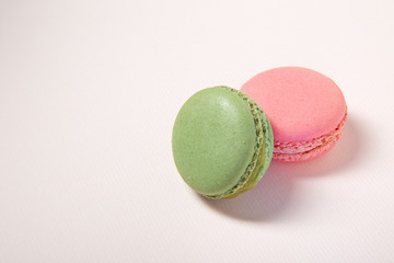 A color Macaroon, Pink and green