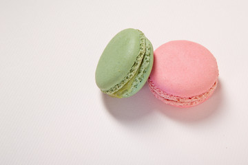A color Macaroon, Pink and green