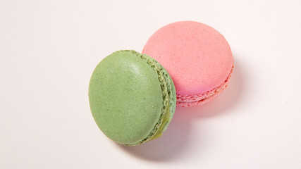 A color Macaroon, Pink and green