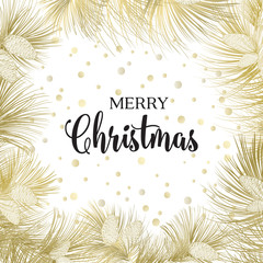 Obraz premium Christmas frame with pinecone