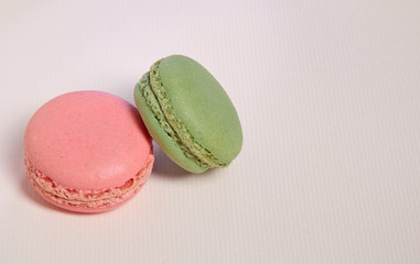 A color Macaroon, Pink and green