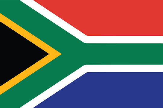 Vector of South African flag