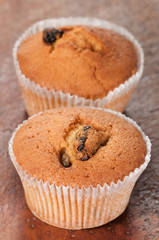 Cakes with raisins
