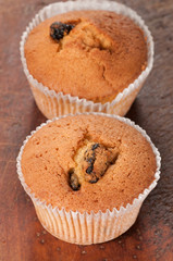 Cakes with raisins