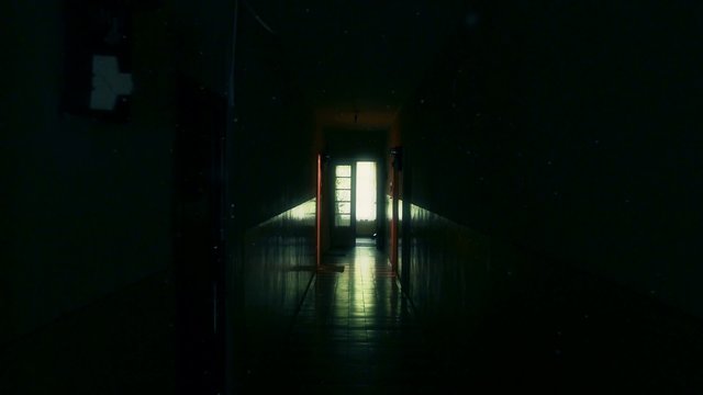 Scary Lunatic Sanitarium Corridor with Ghost Flicker