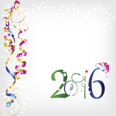 Bright snow Christmas vector background 2016