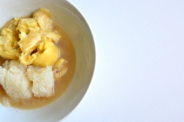 durian sticky rice