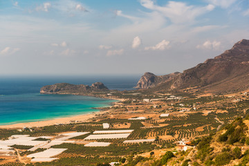 Fototapeta premium Beautiful view of the beach Falasarna. Crete. Greece