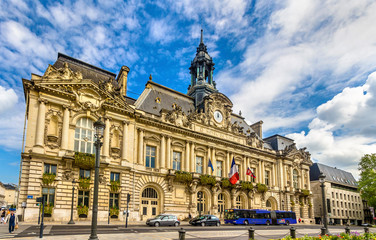 Fototapeta na wymiar Town hall of Tours - France, Region Centre