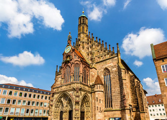 Fototapeta na wymiar Frauenkirche church in Nuremberg - Germany, Bavaria