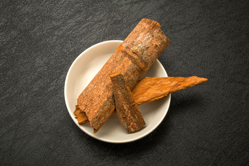 シナモン　肉桂　 Cinnamon spice dishes prepared 