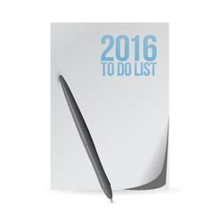 2016 paper and pen to do list