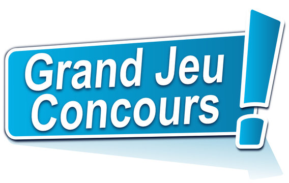 grand jeu concours sur &eacute;tiquette bleue