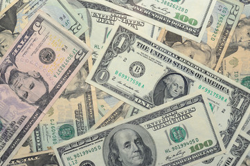Fototapeta na wymiar money background of dollars