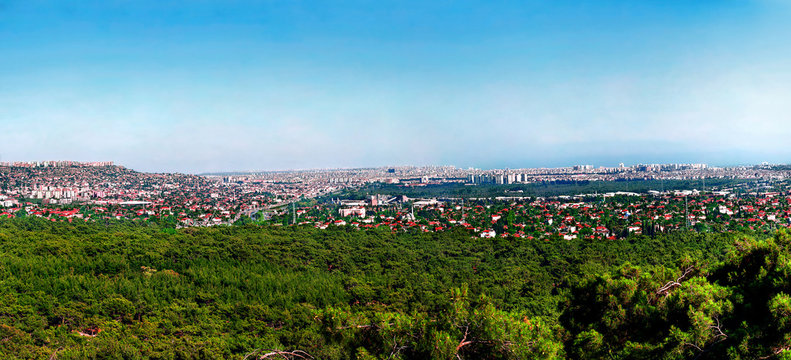 Panoramic view of Antalya, Turkey
