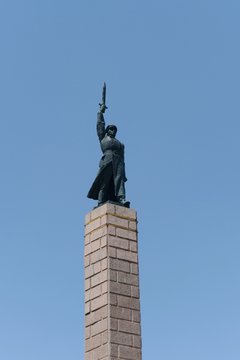 Monument to soldiers of the 10th division of the NKVD died in the defense of Stalingrad.