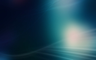 Blue Abstract Light Wave Transparent Background