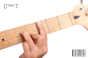 C minor seventh guitar chord tutorial