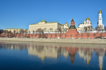 Moscow river, the Kremlin.