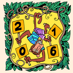 Monkey new year 2016