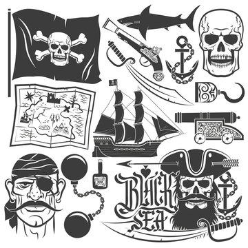 pirate sign design elements