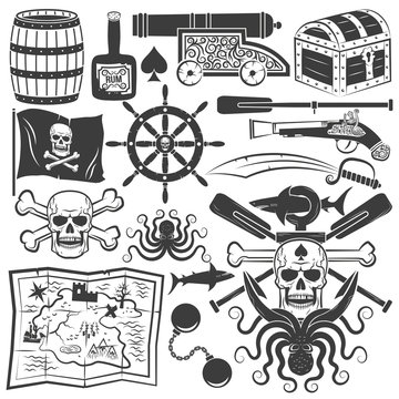 pirate logo design elements