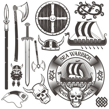 Naklejki Viking logo and items