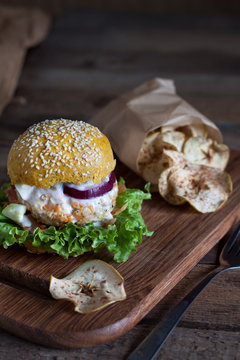 Pumpkin burger