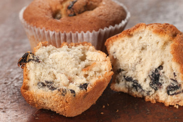 Cakes with raisins