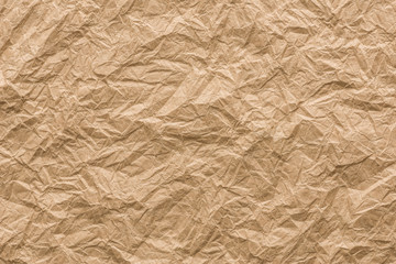 background and texture of brown Wrinkled paper