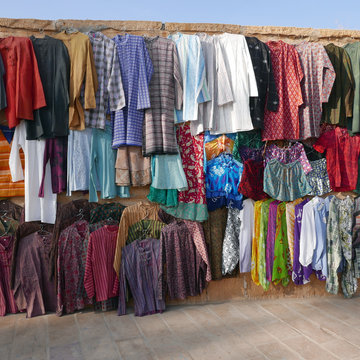 V&ecirc;tements en coton indien.