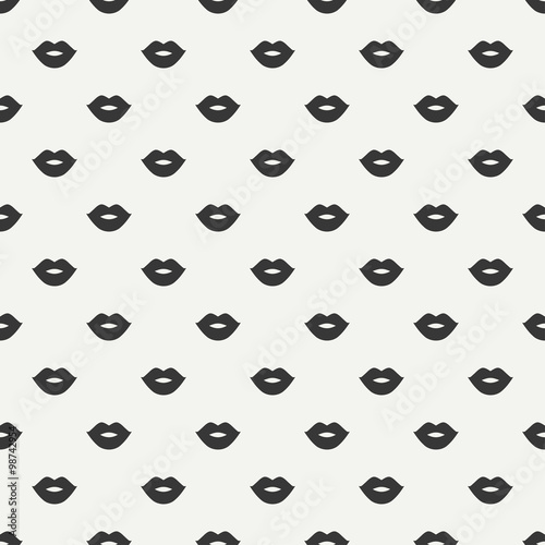 Romantic Hipster Lips Kiss Seamless Pattern Wrapping Paper Scrapbook Tiling Vector Romantic Hipster Lips Kiss Seamless Pattern Wrapping Paper Scrapbook Tiling Vector