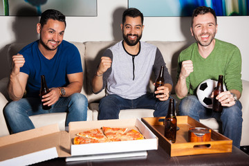 Our team just scored a goal