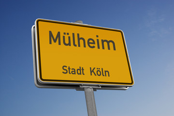 Ortsschild Mülheim