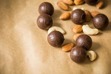
Chocolate with nuts