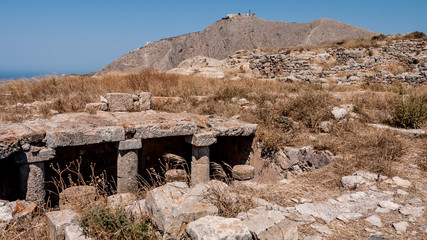 Santorini. Greece. Ancient Thera.
