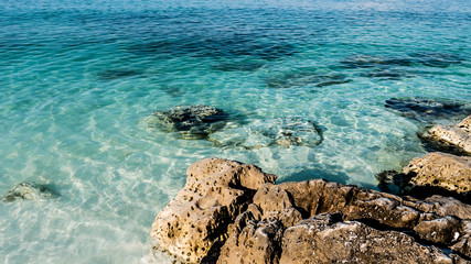 Obraz premium Greece. Thassos marble beach