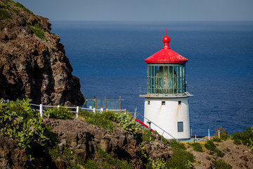 Fototapeta na wymiar Makapu'u Lighthouse on Oahu