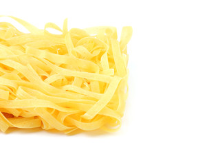 Egg noodles.Pasta closeup.