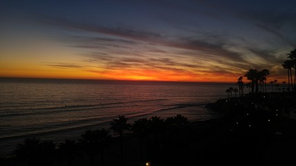 Naklejka premium Sunset