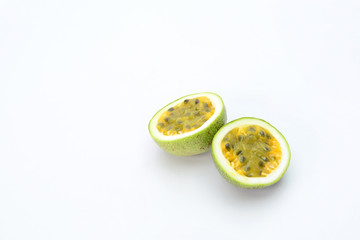 passion Fruit isolated on white background