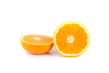 Oranges isolated on white background