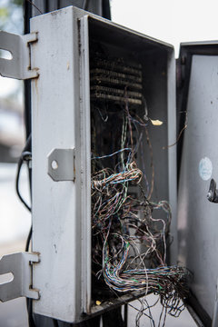 Electric Box with Cables