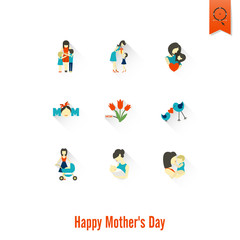 Happy Mothers Day Icons
