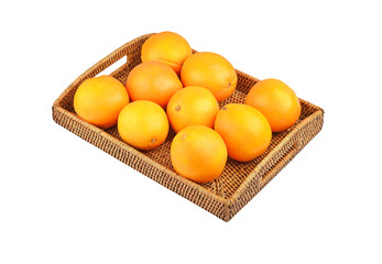 Orange on wickered tray