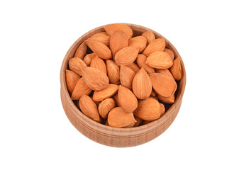 Dried apricot kernel in dish