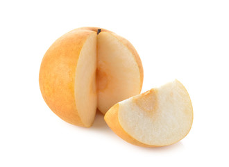 snow pear or Fengsui pear on white background