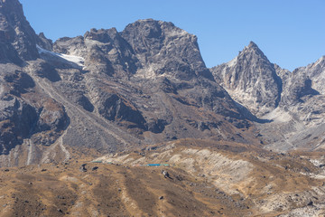 Dzongla village from Everest region