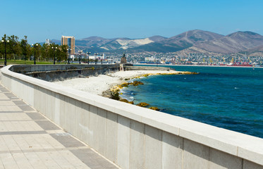 Obraz premium Novorossiysk is a city on the coast.